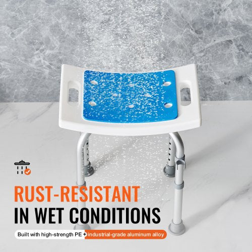 Shower Chair Adjustable Height Shower Stool Shower Seat for Inside Shower