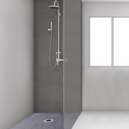 Shower Curb Kit 48x48 Watertight Shower Curb Overlay with 4 ABS
