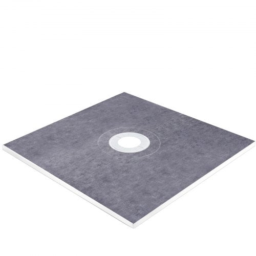 Shower Curb Kit 48x48 Watertight Shower Curb Overlay with 4 PVC