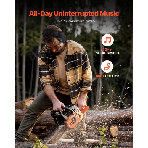 Safety Earmuffs Electronic Ear Muffs with 51 Bluetooth Technology Ear
