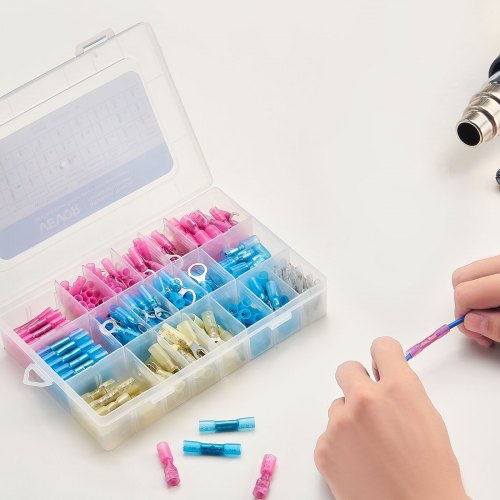 Heat Shrink Wire Connectors 320PCS Electrical Waterproof Crimp Connectors