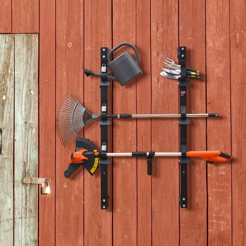 Trimmer Rack 3 Place Weeder Trimmer Rack Trim Holder Trailer Rack with Zinc