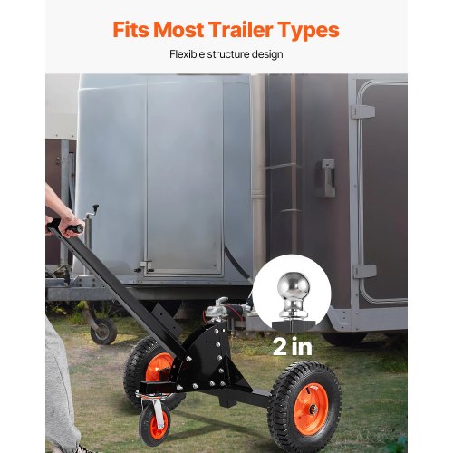 HeavyDuty Trailer Dolly 1500lbs Tongue Weight Capacity 2 in 1 Trailer