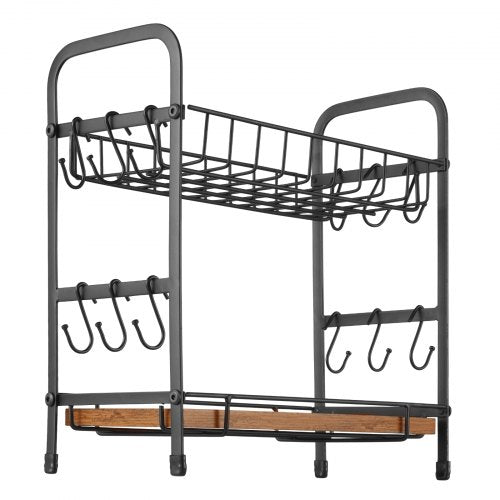 2 Tier Coffee Bar Organizer for Countertop Multifunctional Mug Holder