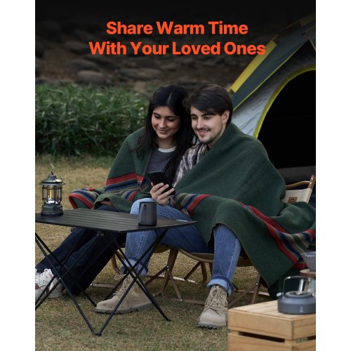 Wool Camping Blanket Large Warm Stadium Blanket Waterproof Windproof