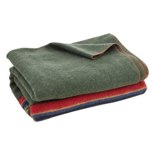 Wool Camping Blanket Large Warm Stadium Blanket Waterproof Windproof