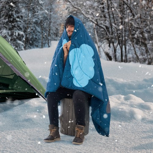 Camping Blanket Large Warm Wearable Stadium Blanket Waterproof