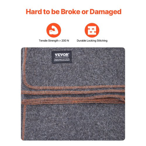Wool Camping Blanket Large Warm Stadium Blanket Waterproof Windproof