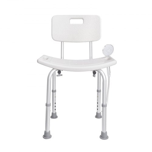 Shower Chair Shower Seat with Back Adjustable Height Shower Stool Shower
