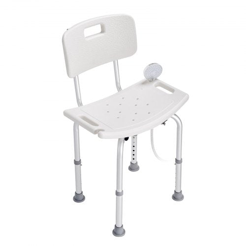 Shower Chair Shower Seat with Back Adjustable Height Shower Stool Shower