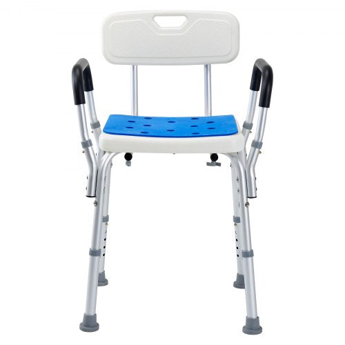Shower Chair 400 lbs Capacity Shower Seat with Back Adjustable Height