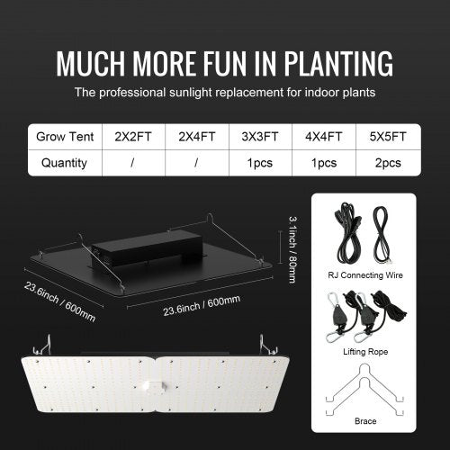 400W LED Grow Light High Yield Samsung 281B Diodes Growing Lamp for Indoor