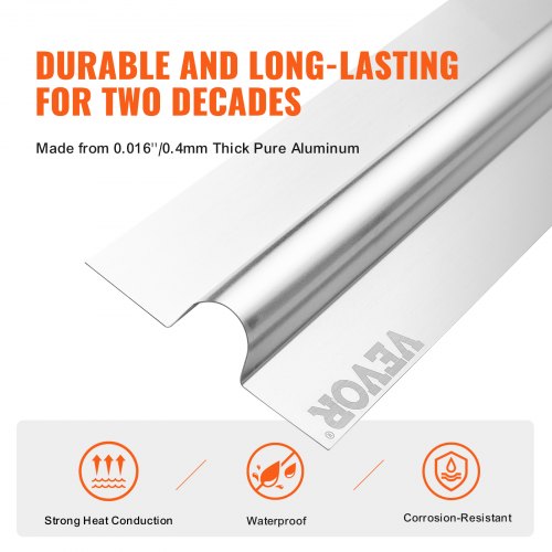 PEX Heat Transfer Plates 2 ft Radiant Heat Plates for 34 PEX Pipe