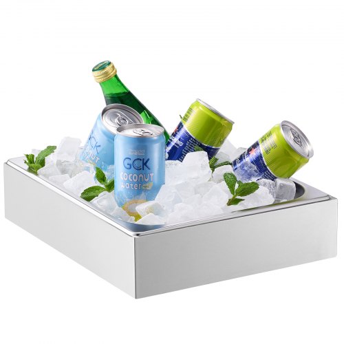 Countertop Food Serving Display Container 1 x 12 Pan Stainless Steel Food
