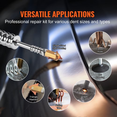 Stud Welder Dent Repair Kit 110V Auto Body Spot Welding Dent Puller Machine