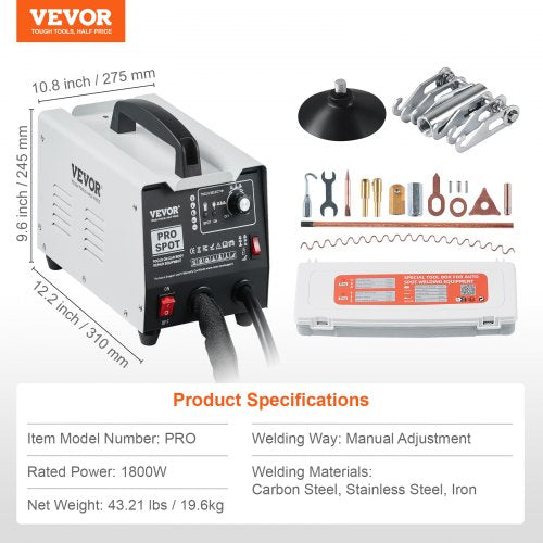 Stud Welder Dent Repair Kit 110V Auto Body Spot Welding Dent Puller Machine