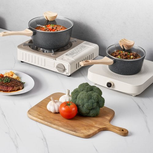 Saucepan Set 1.5 QT 2.5 QT Nonstick Saucepan with Glass Lids