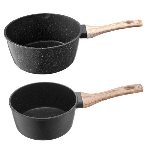 Saucepan Set 1.5 QT 2.5 QT Nonstick Saucepan with Glass Lids