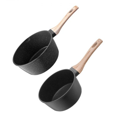 Saucepan Set 1.5 QT 2.5 QT Nonstick Saucepan with Glass Lids