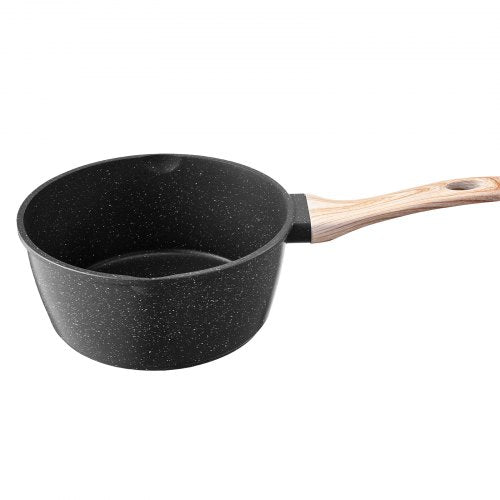 2.5 QT Saucepan Nonstick Saucepan with Tempered Glass Lid Multipurpose
