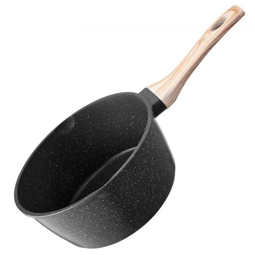 2.5 QT Saucepan Nonstick Saucepan with Tempered Glass Lid Multipurpose