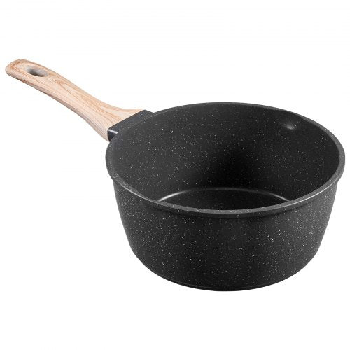 2.5 QT Saucepan Nonstick Saucepan with Tempered Glass Lid Multipurpose