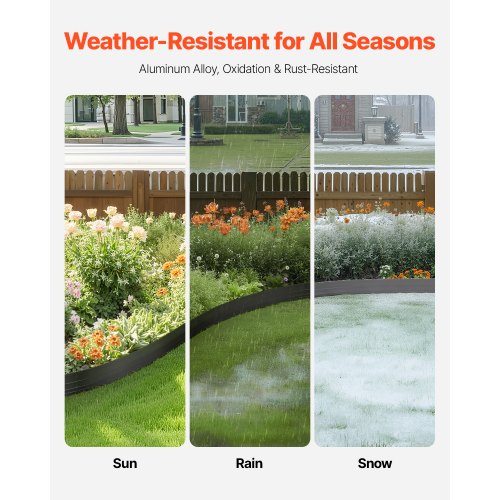 Metal Landscape Edging 10 Packs 60 in RustResistant Aluminum Alloy