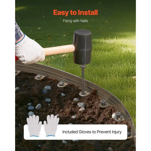 Metal Landscape Edging 10 Packs 60 in RustResistant Aluminum Alloy