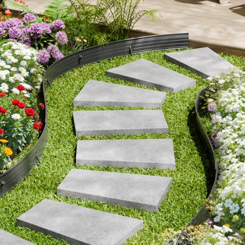 Metal Landscape Edging 8 Packs 72 in RustResistant Aluminum Alloy