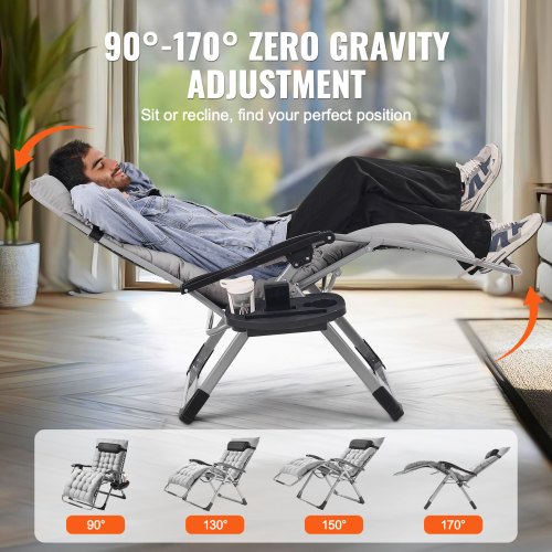Zero Gravity Chair 33 inch Zero Gravity Recliner Lounge Chair for Indoor