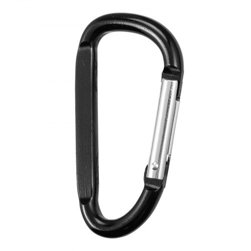 10 PCS Black Carabiner Caribeaner Clip Spring Snap Hook for Keychain Clip