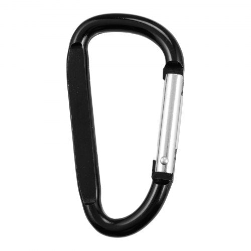 10 PCS Black Carabiner Caribeaner Clip Spring Snap Hook for Keychain Clip