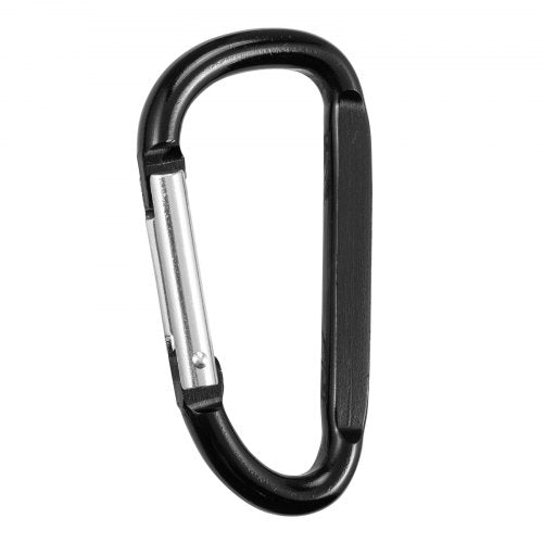 10 PCS Black Carabiner Caribeaner Clip Spring Snap Hook for Keychain Clip