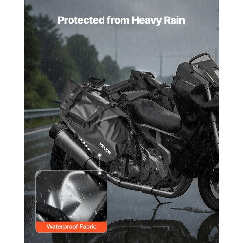 Motorcycle Saddlebags 28 L 14 L x 2 Large Capacity Side Saddle Bags