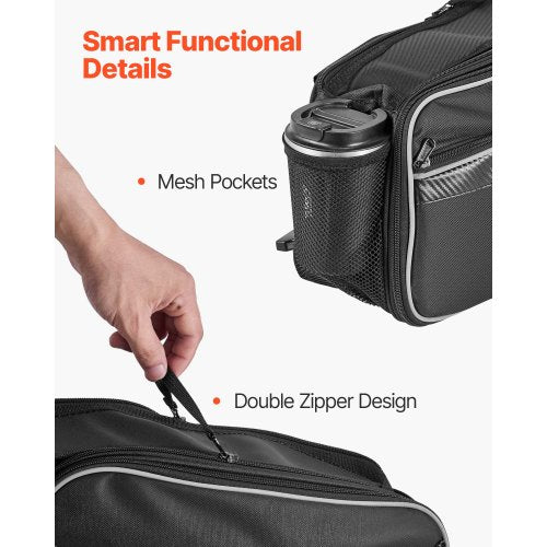 Motorcycle Saddlebag 30 L 15 L x 2 Large Capacity Side Saddle Bag