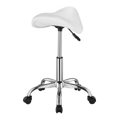 Saddle Stool with Wheels 450 LBS Weight Capacity Ergonomic Rolling Stool