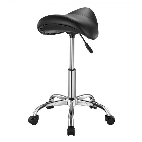 Saddle Stool with Wheels 450 LBS Weight Capacity Ergonomic Rolling Stool