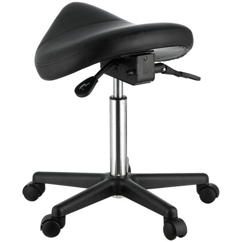 Saddle Stool with Wheels 400 LBS Weight Capacity Height Adjustable