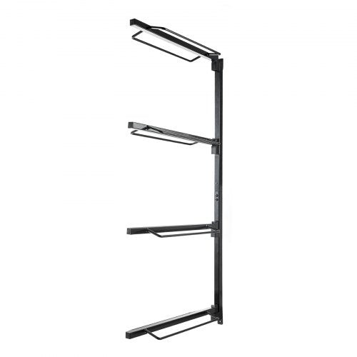 Wall Mount Saddle Rack 24 x 7 x 52 in Four Tiers Horse Saddle Storage