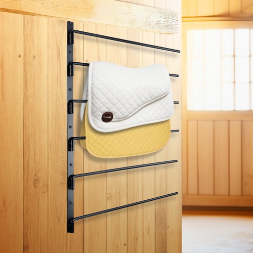 Wall Mounted Saddle Rack 309 x 299 x 5.5 in Swing Out Saddle Holder Six