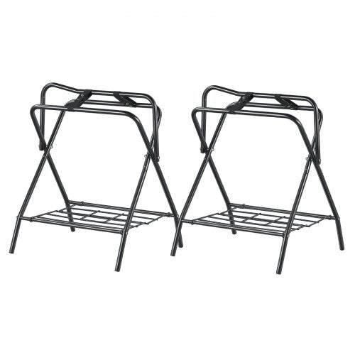 Folding Saddle Rack 28 x 19 x 37.5 in 2 Packs Freestanding Horse Saddle
