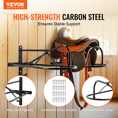 Wall Mount Saddle Rack 273 x 163 x 12.5 in 8 Packs Horse Saddle Rack