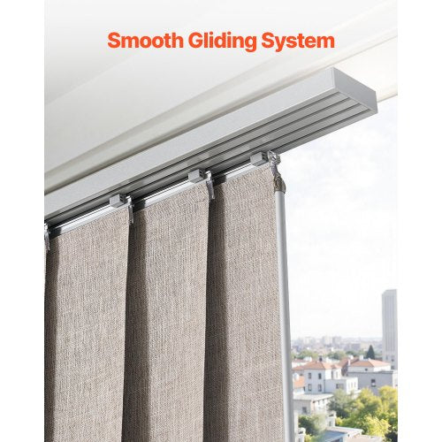 Panel Track Blinds Extendable Track from 45.8 in to 86 in W Trimmable