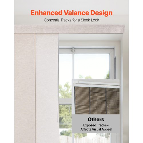 Panel Track Blinds Extendable Track from 45.8 in to 86 in W Trimmable 2