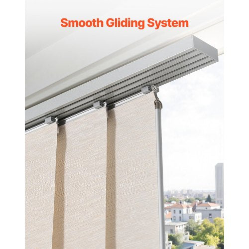 Panel Track Blinds Extendable Track from 45.8 in to 86 in W Trimmable 2