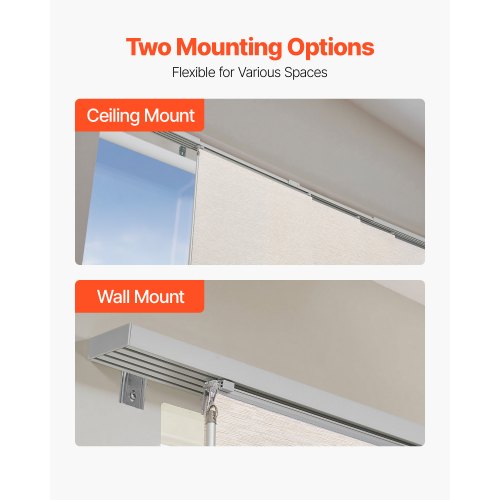 Panel Track Blinds Extendable Track from 45.8 in to 86 in W Trimmable 2