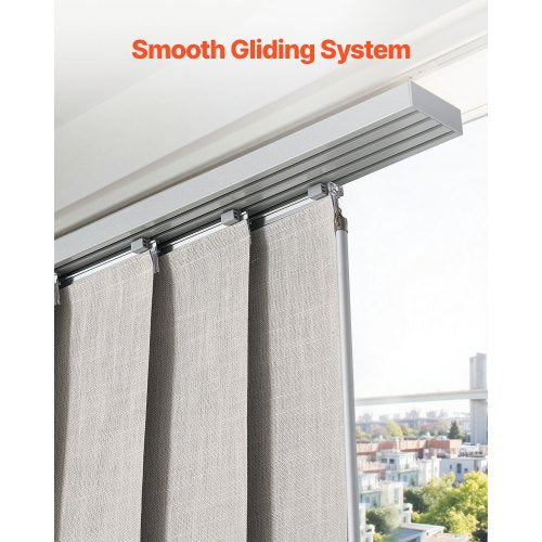 Panel Track Blinds Extendable Track from 45.8 in to 86 in W Trimmable 4