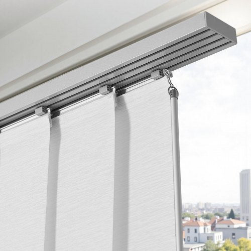 Panel Track Blinds Extendable Track from 45.8 in to 86 in W Trimmable 5