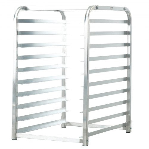 Bun Pan Rack 10Tier Commercial Bakery Racks with Brake Wheels Aluminum