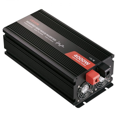 4000W Power Inverter 12V Dc To 120V Ac Modified Sine Wave Solar Car Charger